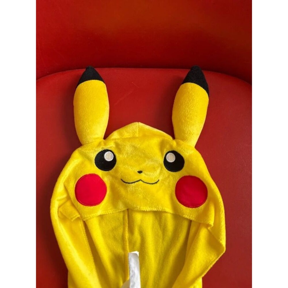 Official Pokémon Pikachu Classic Child Costume Jumpsuit Yellow Kids Size 10-12